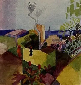 Krajobraz nad morzem - August Macke