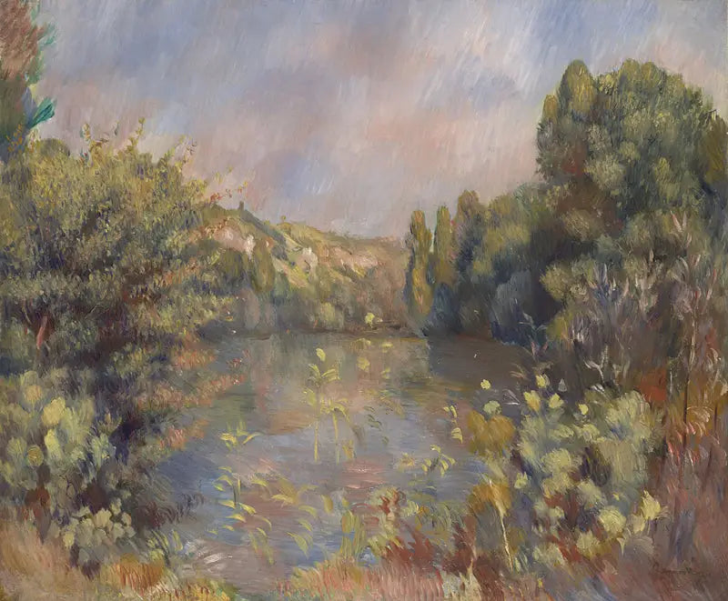 Krajobraz nad jeziorem - Pierre-Auguste Renoir
