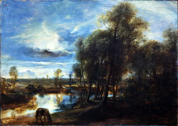 Pejzaż w świetle księżyca - Peter Paul Rubens