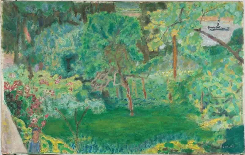 Krajobraz z holownikiem - Pierre Bonnard