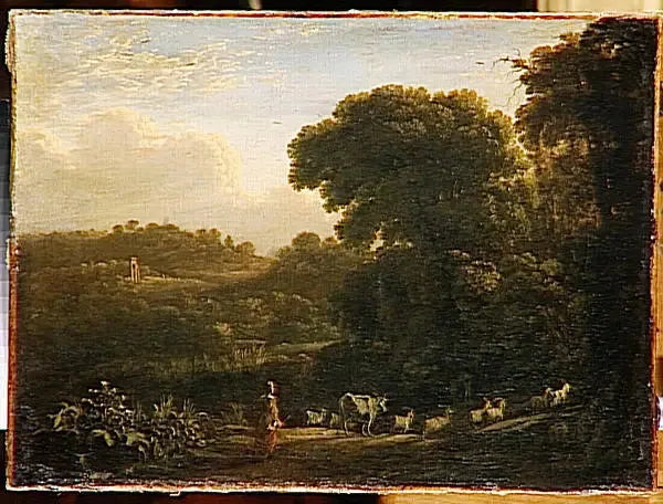 Pejzaż o zachodzie słońca - Claude Lorrain