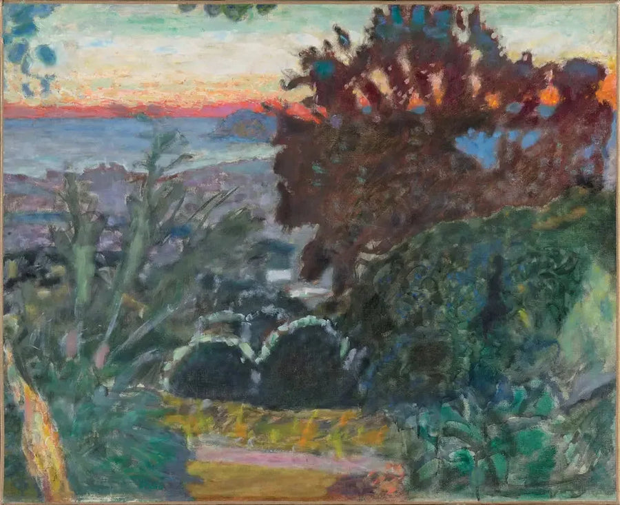 Krajobraz przy zachodzie słońca, Le Cannet - Pierre Bonnard