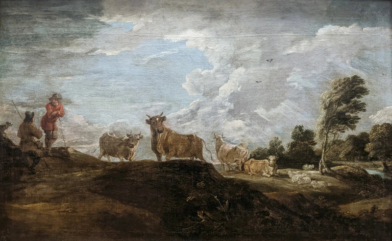 Pejzaż z bykiem - David Teniers Młodszy