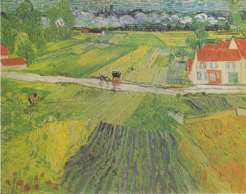 Pejzaż Auvers po deszczu - Vincent van Gogh