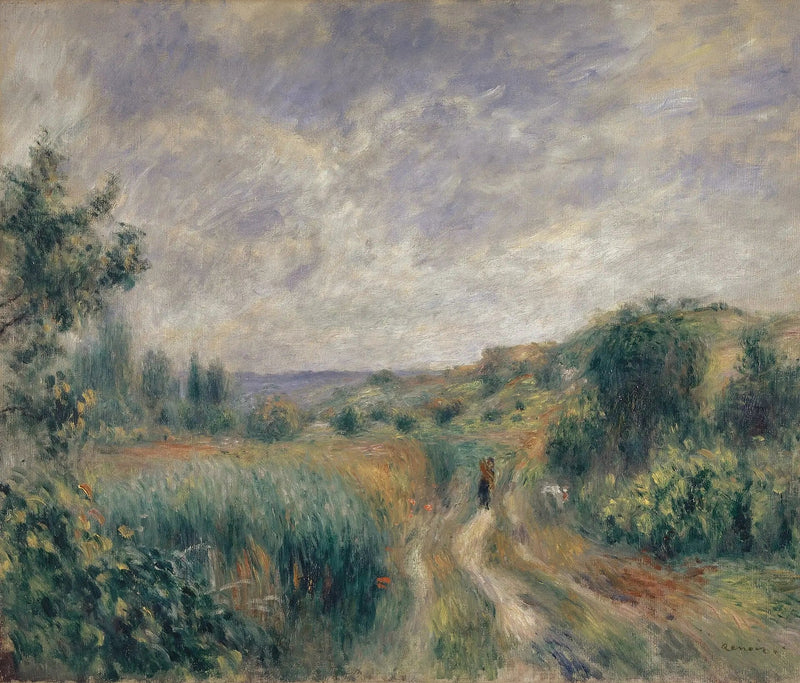 Krajobraz w okolicach Essoyes - Pierre-Auguste Renoir