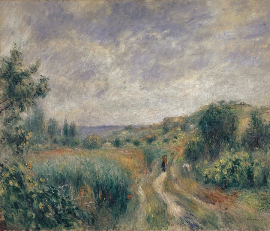 Krajobraz w okolicach Essoyes - Pierre-Auguste Renoir