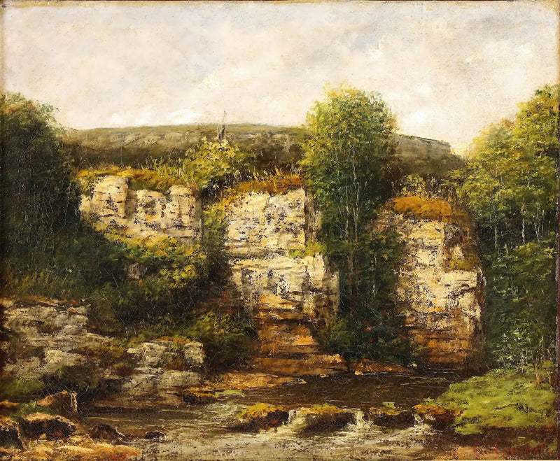 Pejzaż w okolicach Ornans - Gustave Courbet