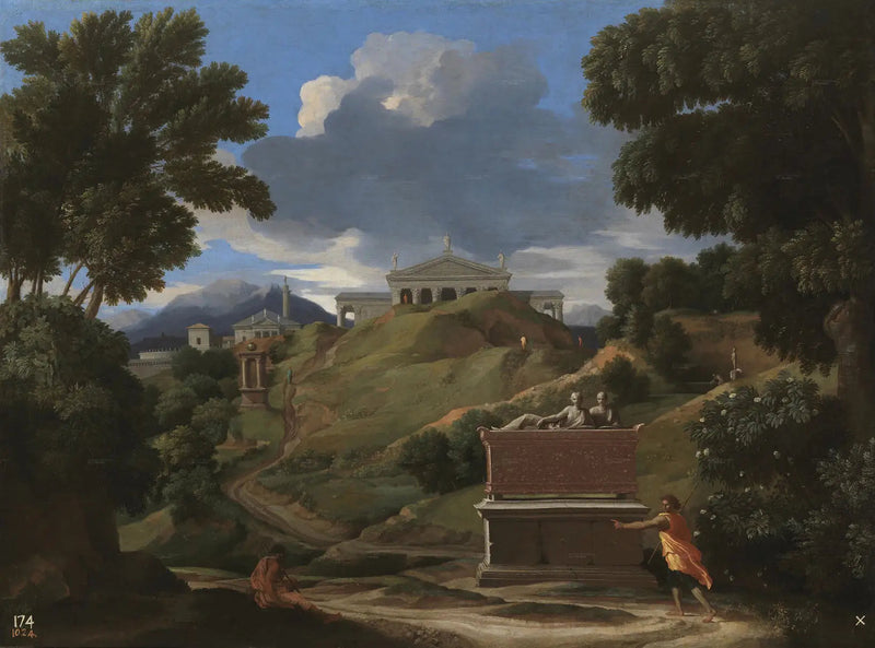 Pejzaż z ruinami - Nicolas Poussin