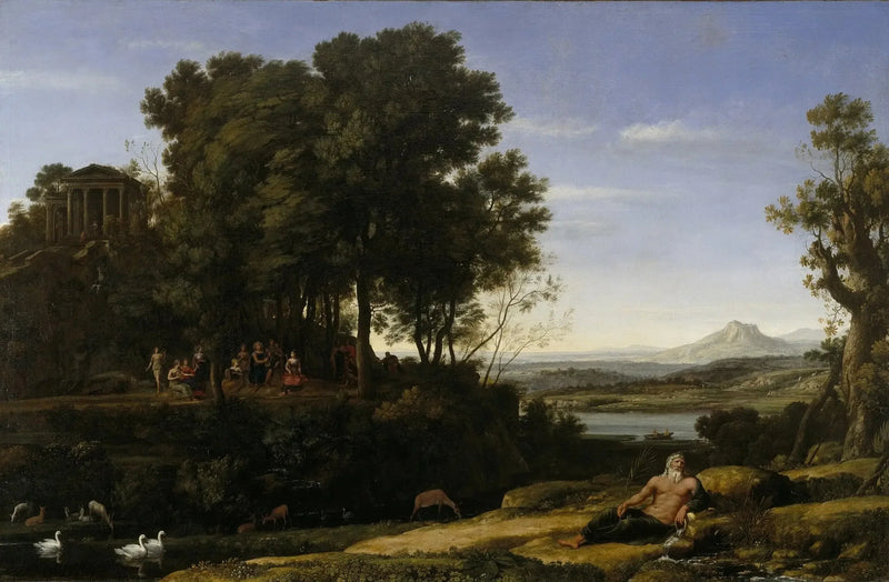 Pejzaż z Apollinem i Muzami - Claude Lorrain