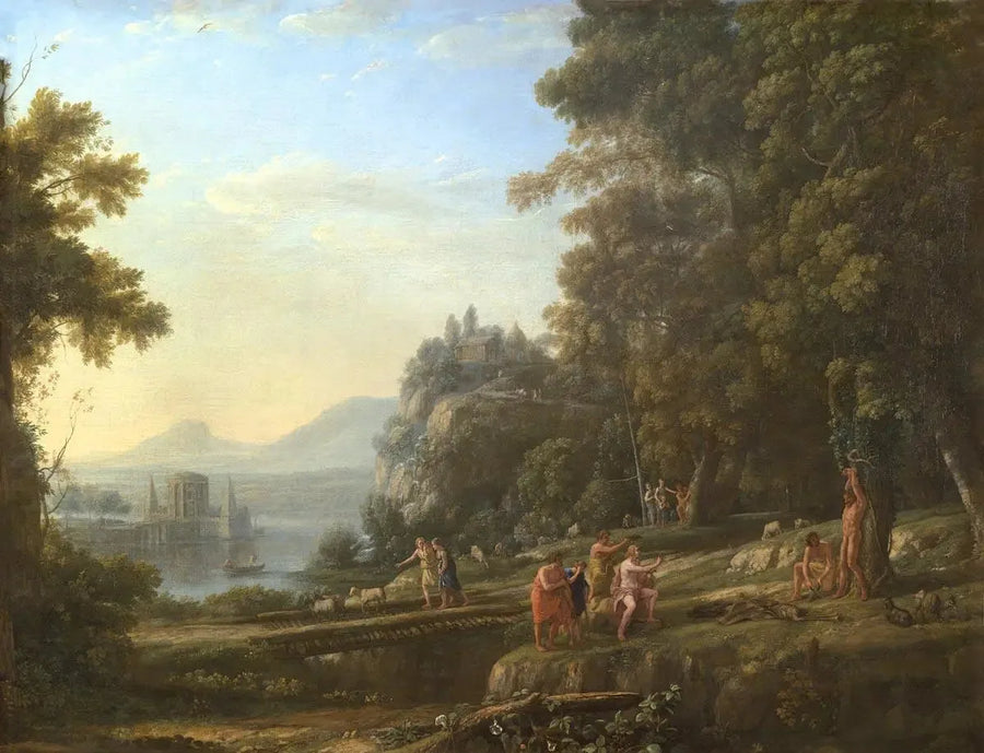 Pejzaż z Apollinem i Marsjaszem - Claude Lorrain