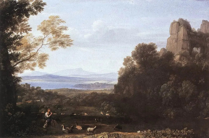 Pejzaż z Apollinem i Merkurem - Claude Lorrain