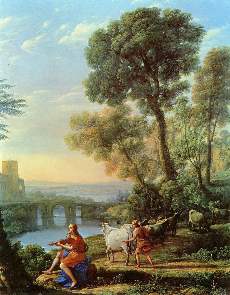 Pejzaż z Apollonem pilnującym stad Admeta - Claude Lorrain
