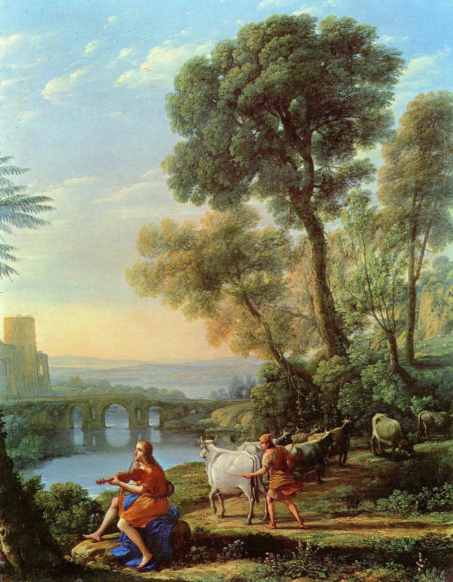 Pejzaż z Apollonem pilnującym stad Admeta - Claude Lorrain