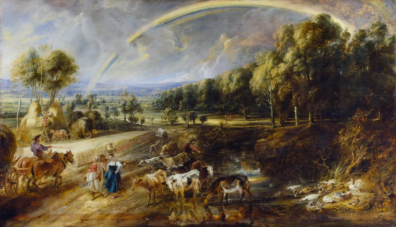 Pejzaż z tęczą - Peter Paul Rubens