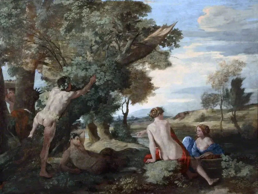 Pejzaż z Bachusem i Ceres - Nicolas Poussin
