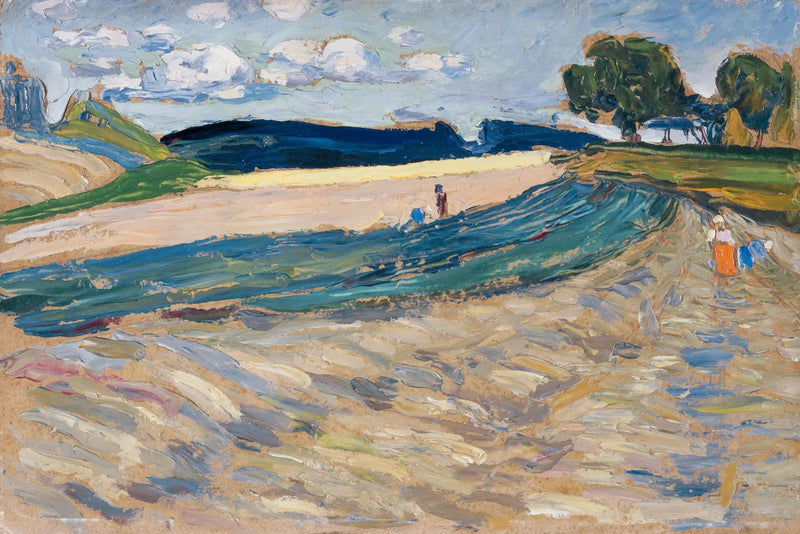 Krajobraz z żółtym polem - Wasilij Kandinsky
