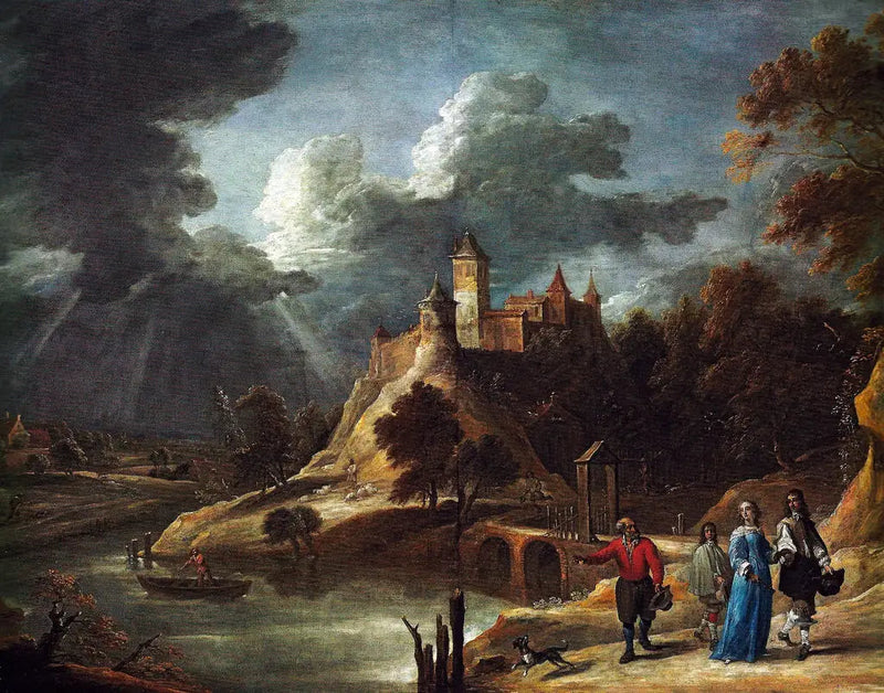 Pejzaż z zamkiem - David Teniers Młodszy