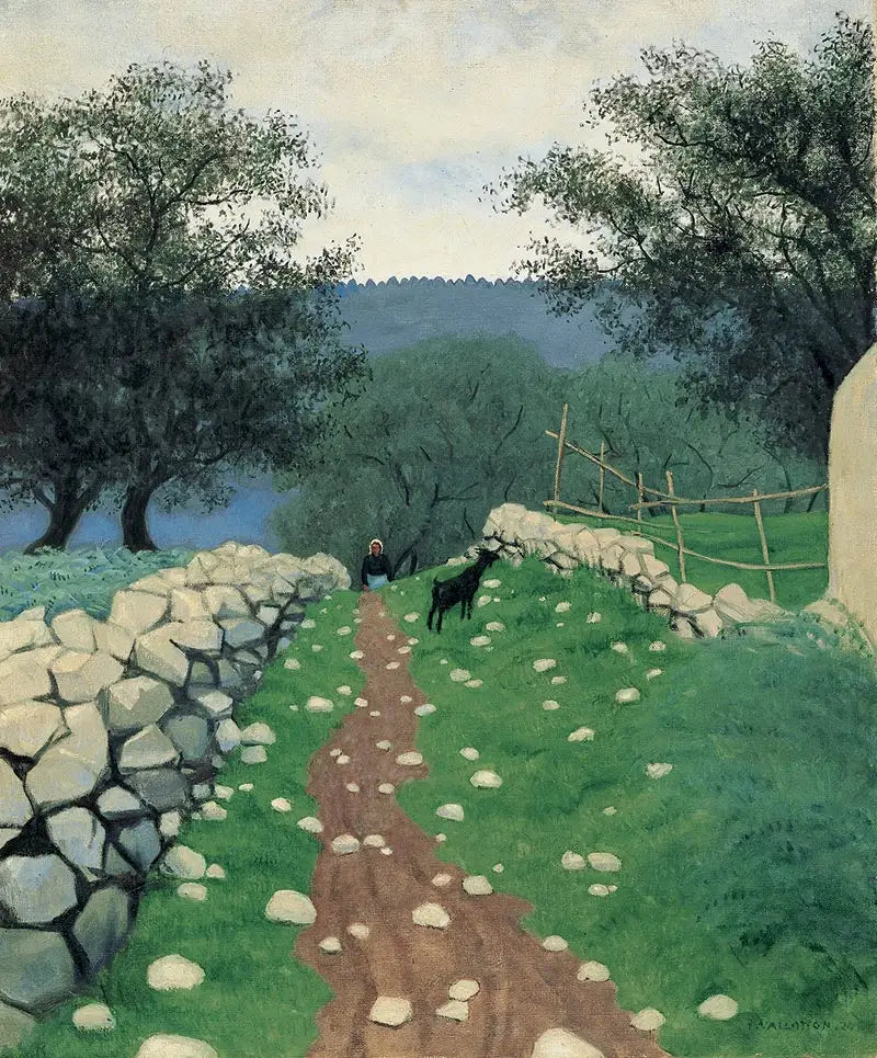 Pejzaż z kozą, Vence - Félix Vallotton