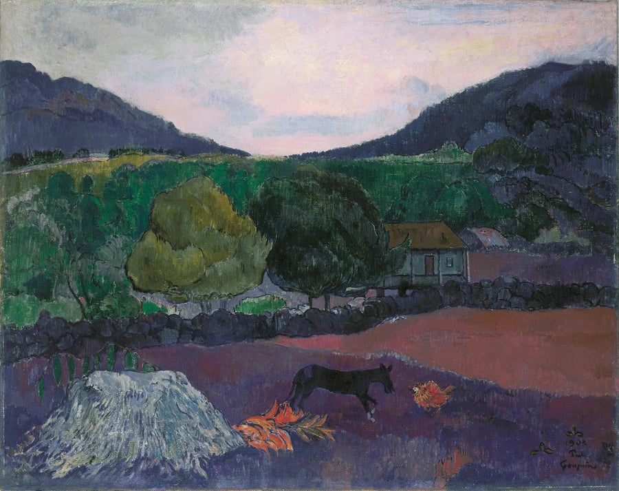 Krajobraz z psem - Paul Gauguin