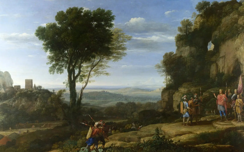 Pejzaż z Dawidem w jaskini Adullam - Claude Lorrain