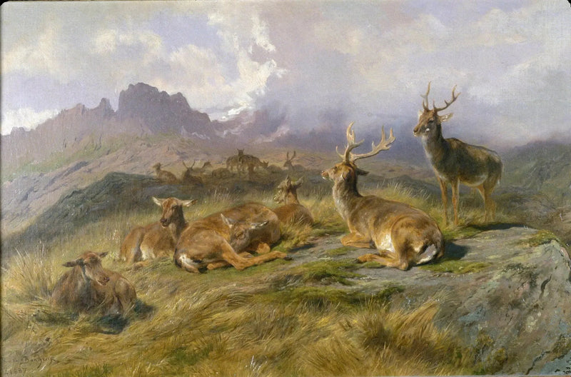 Pejzaż z jeleniami - Rosa Bonheur