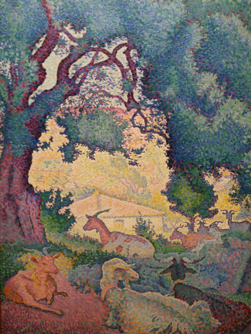 Pejzaż z kozami - Henri-Edmond Cross