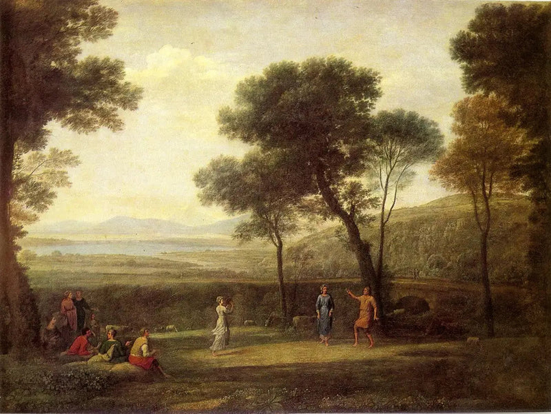 Pejzaż z tańczącymi postaciami - Claude Lorrain