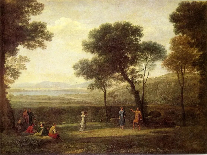 Pejzaż z tańczącymi postaciami - Claude Lorrain