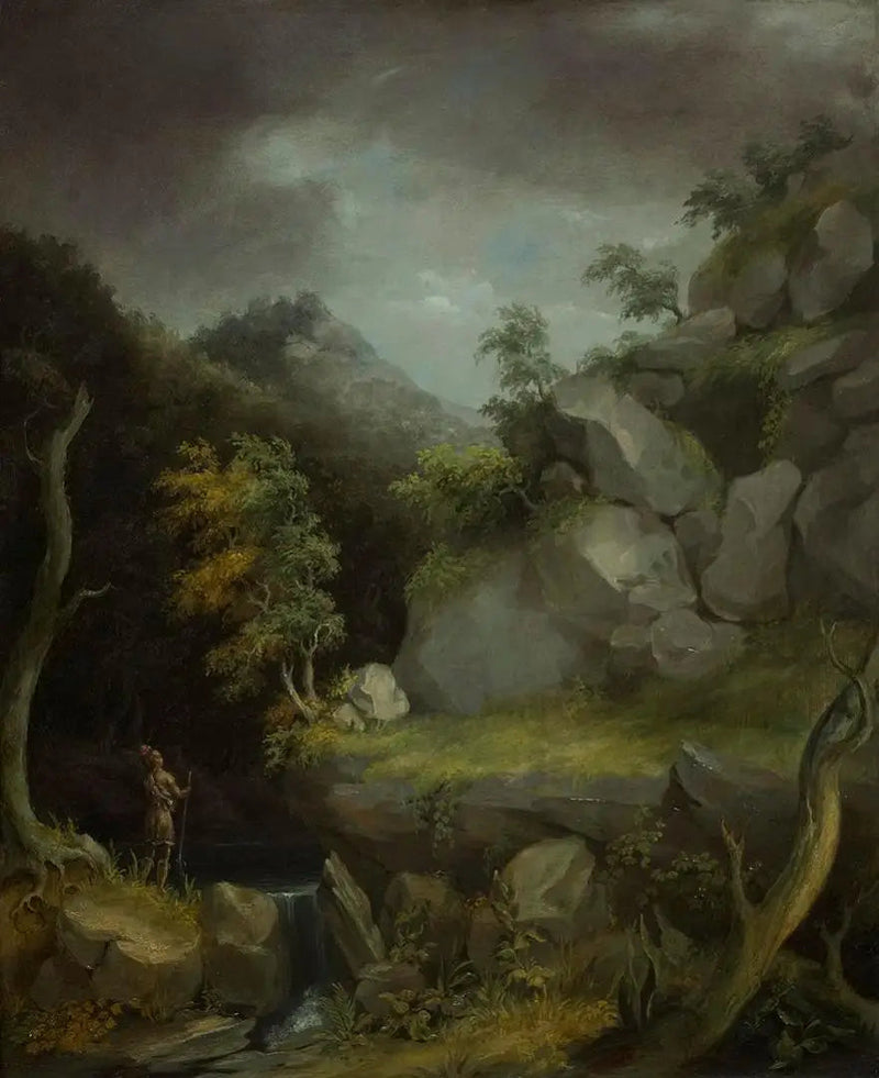 Pejzaż z Indianami - Thomas Cole