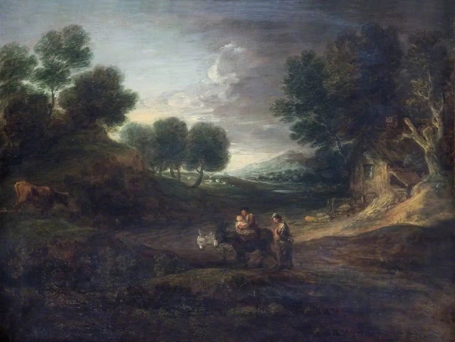 Pejzaż z chłopami i osiołami - Thomas Gainsborough