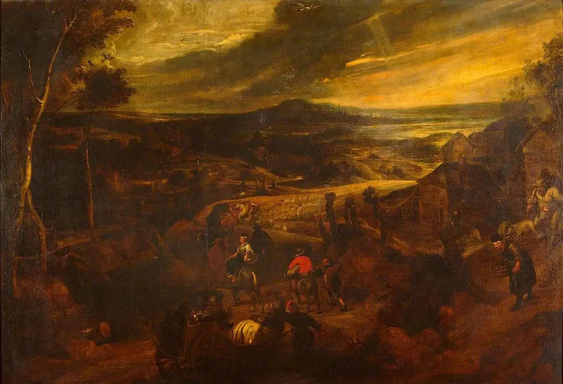 Pejzaż z chłopami - Peter Paul Rubens