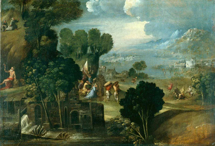 Paysage avec des saints - Dosso Dossi
