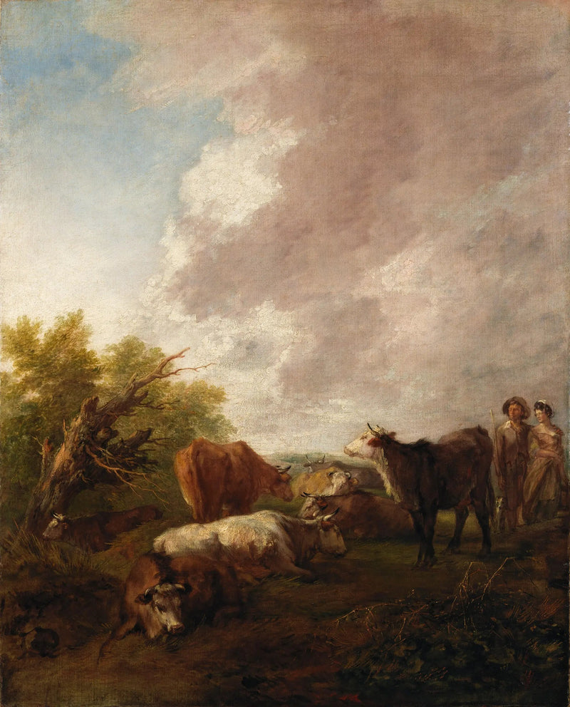 Pejzaż z bydłem - Thomas Gainsborough