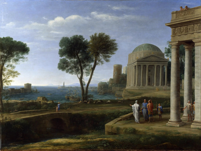 Pejzaż z Eneaszem na Delos - Claude Lorrain