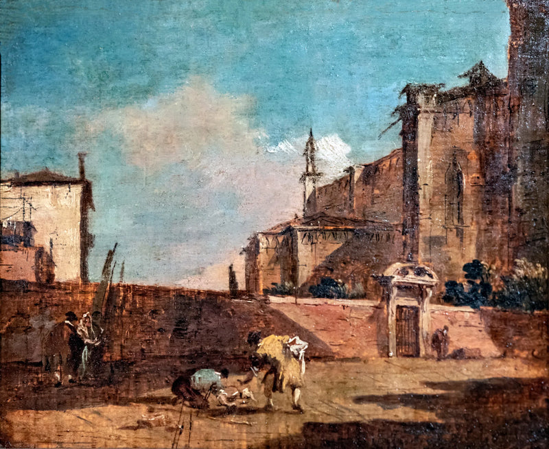 Pejzaż z postacią - Francesco Guardi