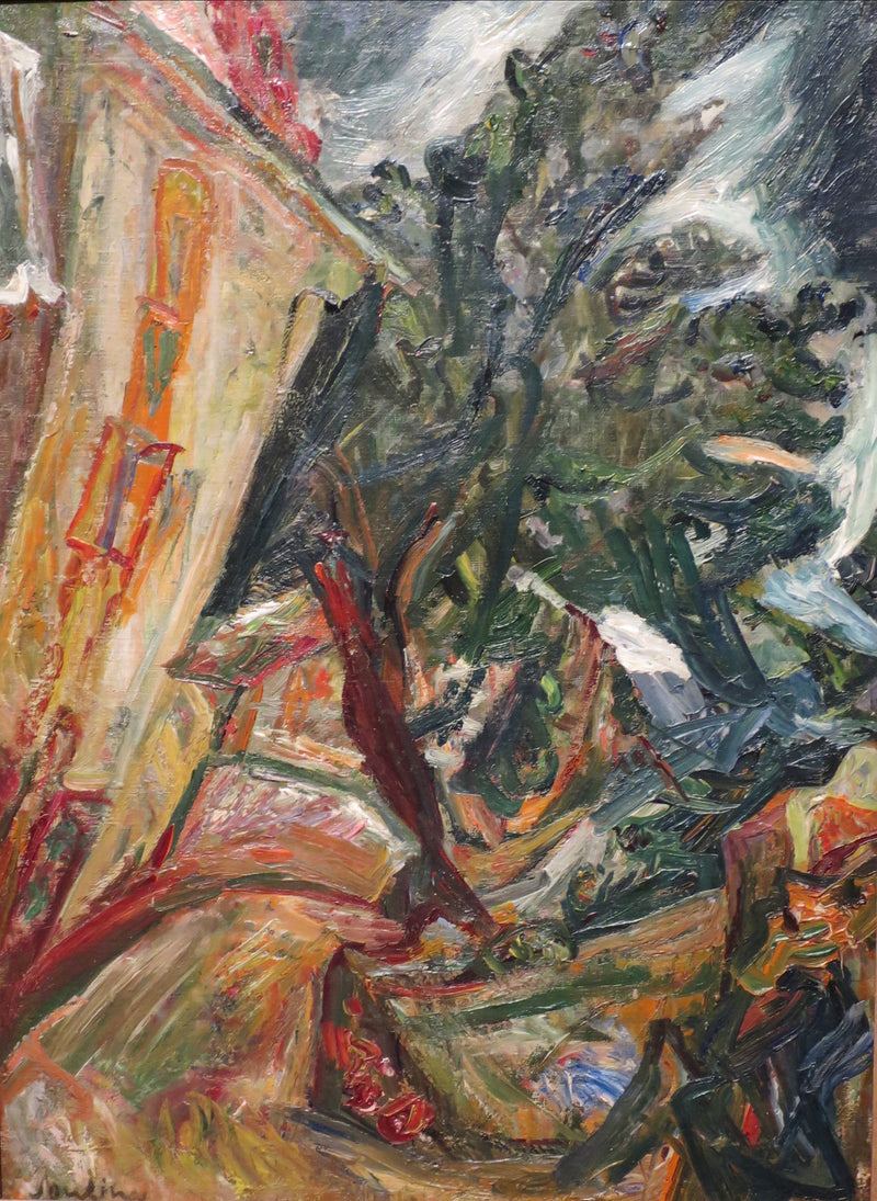 Pejzaż z postaciami─Céret - Chaim Soutine