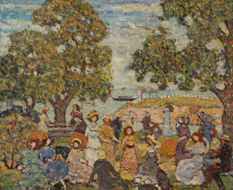 Pejzaż z postaciami - Maurice Prendergast