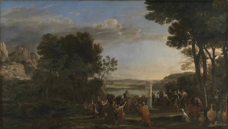 Pejzaż z adoracją złotego cielęcia - Claude Lorrain