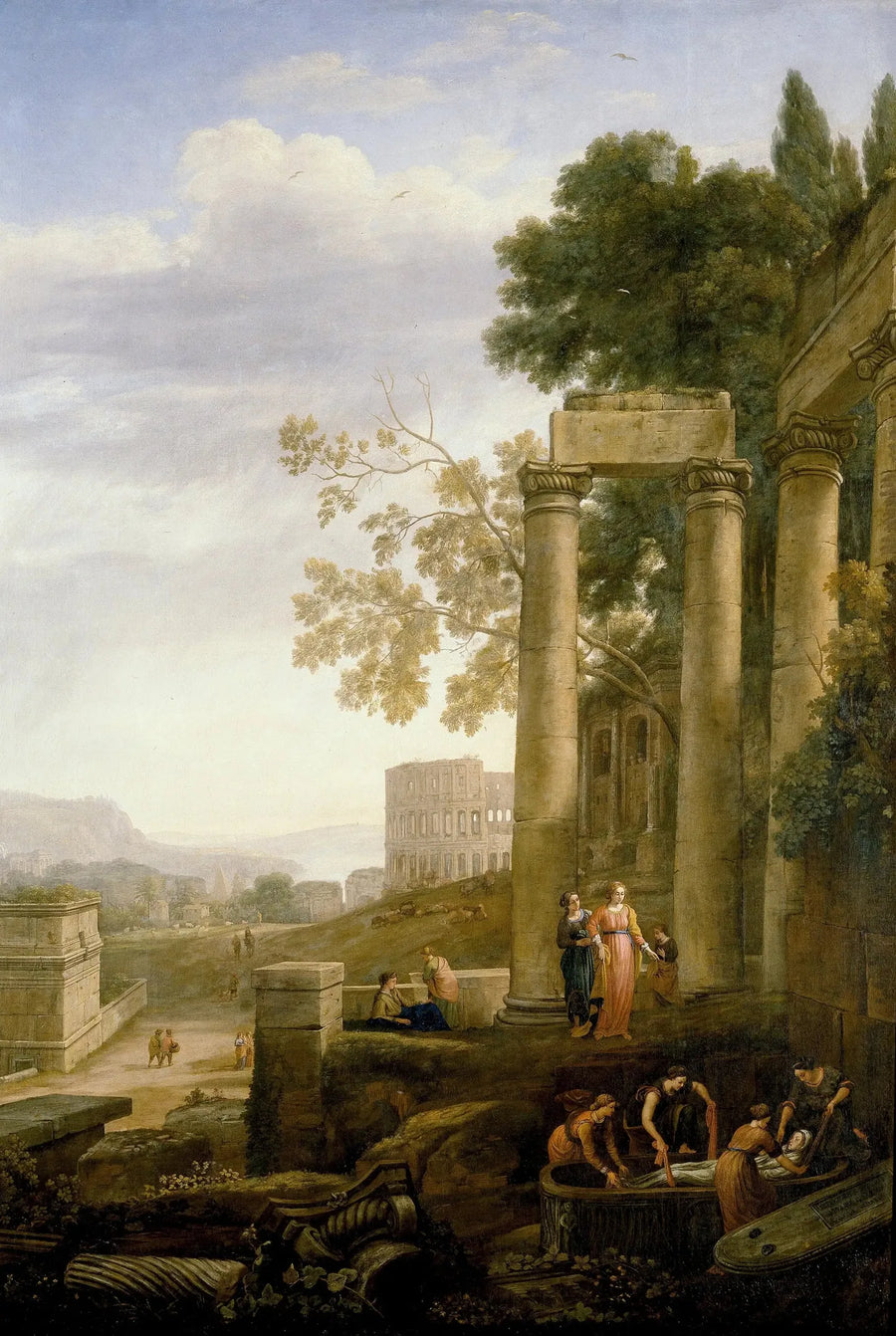Pejzaż z pogrzebem świętej Serafii - Claude Lorrain