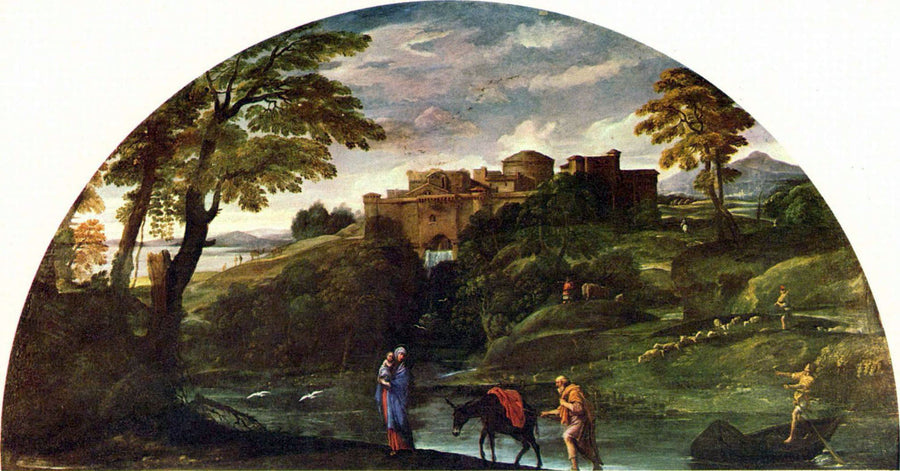 Pejzaż z ucieczką do Egiptu - Annibale Carracci