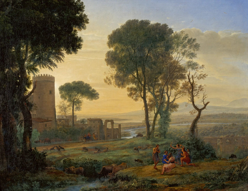 Pejzaż z ucieczką do Egiptu - Claude Lorrain
