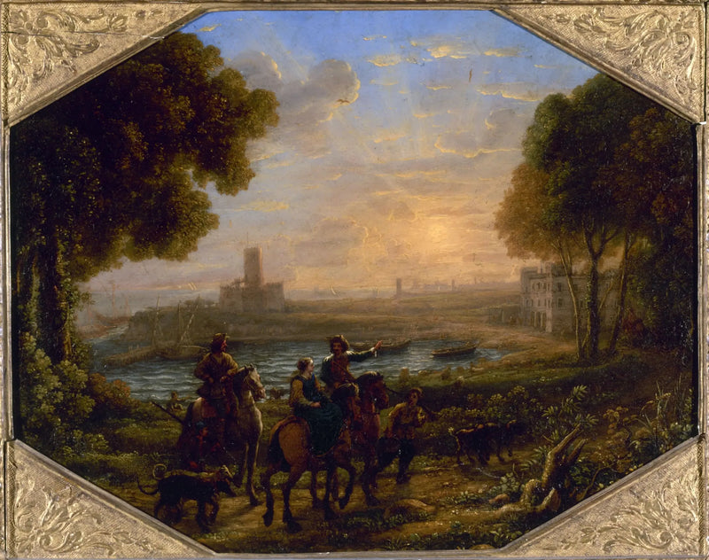 Pejzaż z portem Santa Marinella - Claude Lorrain