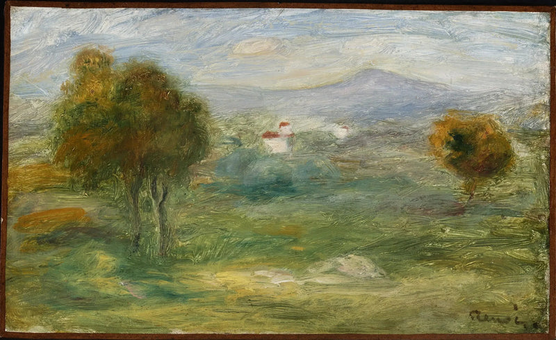 Krajobraz z domami w Cagnes-sur-Mer - Pierre-Auguste Renoir
