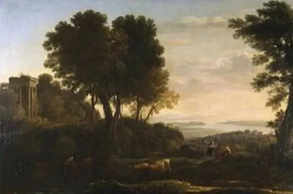 Pejzaż z Merkurym i Battuszem - Claude Lorrain