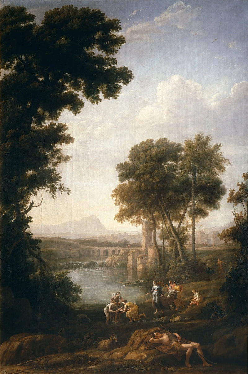 Pejzaż z Mojżeszem uratowanym z wód Nilu - Claude Lorrain