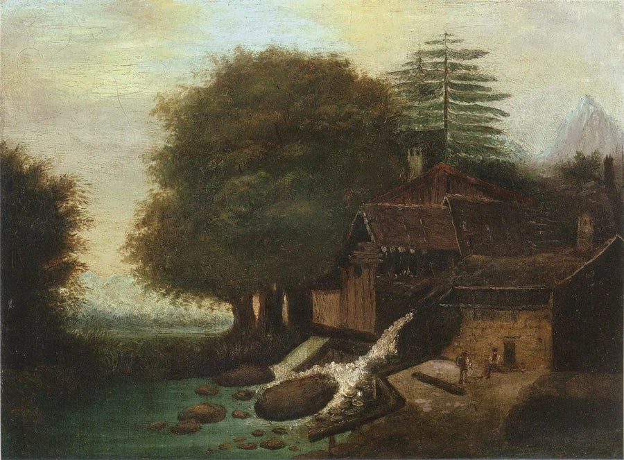 Pejzaż z młynem - Paul Cézanne