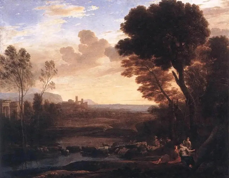 Pejzaż z Parizem i Eneją - Claude Lorrain