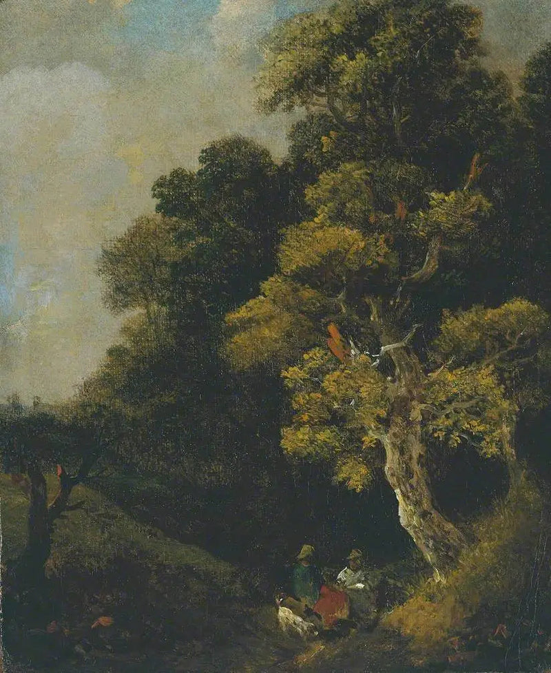 Pejzaż z postaciami pod drzewem - Thomas Gainsborough