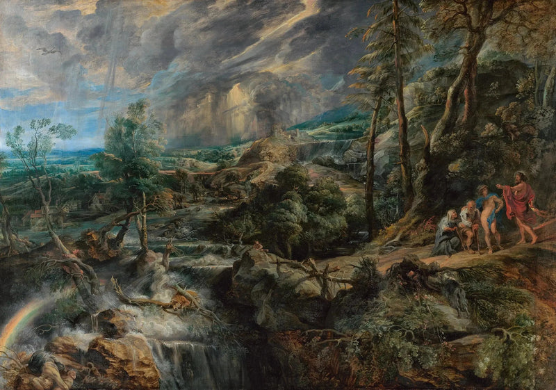 Pejzaż z Filemonem i Baucis - Peter Paul Rubens