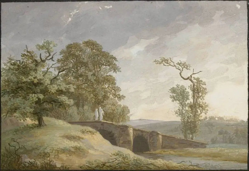 Krajobraz z mostem - Caspar David Friedrich
